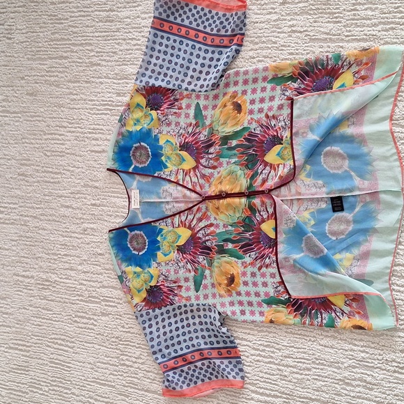 [L] Anthro/Dream daily sheer chiffon top - Picture 5 of 9